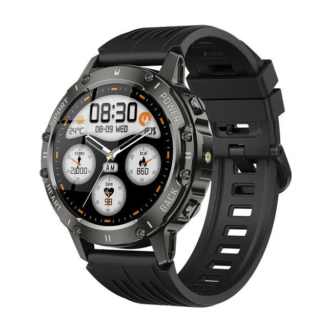 Smart Watch 1.39" HD Screen IP68 Waterproof BT Call Heart Rate Blood Pressure SpO2 Fitness Tracker