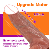 Gode Vibrant Super 8 Vitesses Télécommande Chauffante Rétractable Masturbation Féminine Sex Toys Consolador Pene