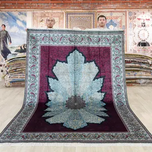 6x9ft Kashan marocain sur la restauration afghan fait à la main turc livraison directe tapis en soie persan