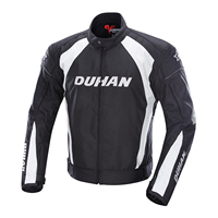 Veste en cuir Duhan D-089 à blocs de couleur personnalisés, design rétro classique, veste de moto, veste de course en cuir patchwork pour hommes
