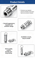 Mini-vanne de sécurité en acier inoxydable SS316, filetage mâle, vanne de décharge de pression à ressort réglable pour réservoir de compresseur d'air, de gaz ou d'eau