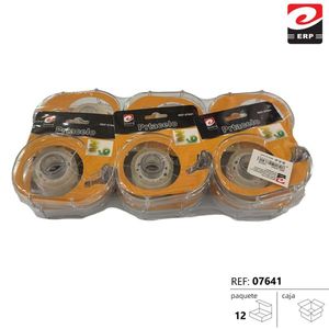 Cinta adhesiva Prtacelo de 12 mm x 10 m, paquete de 3 para reparación de plomería - Product Image 3