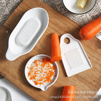 Râpe à gingembre en céramique pour broyer les fruits et les légumes Wasabi Gingembre Ail Fromage