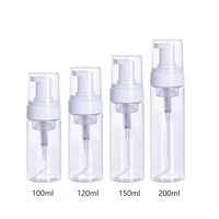 Bouteilles Pompe Mousse Transparentes en PET Blanches pour Nettoyant Visage, Impression Personnalisée, 100ml 120ml 150ml 200ml