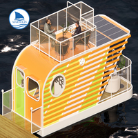 Villa sur l'eau bateau maison flottante bâtiment sur l'eau bateau maison flottante bateau bateau de fête sur l'eau