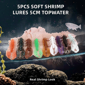 Leurre de surface pour bar, type minnow, wobbler, en plastique rigide, pour pêche en eau salée, eau douce, pêche sur glace, rivière et lac, avec hameçons - Product Image 2