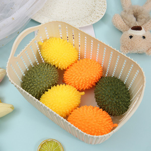 Pelotas Antiestrés de Fruta Durian, Pelotas para Apretar de Rebote Lento, Juguete Blandito para Aliviar el Estrés para Adultos, Niños, Fiestas, Regalos Divertidos - Product Image 5