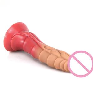 Neuer Weicher Flüssig-Silikon Monster-Tier Großer <span class=keywords><strong>Dildo</strong></span> Starker Saugnapf Masturbator Sexspielzeug für Frauen S-XL Größe - Product Image 1