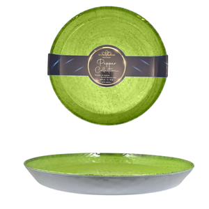 ถาดเมลามีนทรงกลมสีเขียวพริกหยวก ขนาดเส้นผ่านศูนย์กลาง 35 ชั่วโมง 4 ซม. - Product Image 1
