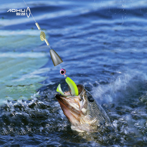 Kit de leurres de pêche Aohu Texas Rig Crank Hook Bullet Lead pour la pêche au bar en eau profonde - Product Image 1