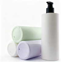 Botol Plastik Kosmetik Silinder 500mL dengan Pompa Busa untuk Sampo
