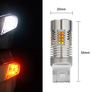 7440 T20/S25 Decoding 28W anti-stroboskopik kuning LED lampu kemudi mobil lampu kustom lintas batas Model universal yang sama