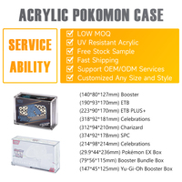Étui de protection en acrylique pour collection ultra premium UPC Pokemon TCG Team Rocket's Moltres Ex, résistant aux UV, directement de l'usine
