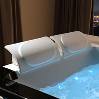Vente chaude Villa famille Massage Spa cascade Spa bain à remous 2 personnes baignoires autoportantes acrylique Jacuzzie bains à remous baignoire
