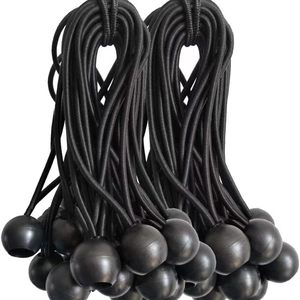 Cordon <span class=keywords><strong>élastique</strong></span> rond à tête sphérique en plastique de <span class=keywords><strong>4</strong></span> <span class=keywords><strong>mm</strong></span>, sangle de fixation pour bâche de tente pour le camping en plein air, corde de fixation pour auvent - Product Image 1