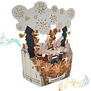 Celebrar la graduación Tarjeta de felicitación musical Tarjetas de felicitación Gracias Graduación Tarjeta emergente con sobres - Product Image 1