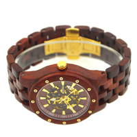 Bewell-Reloj de pulsera deportivo de madera para hombre, automático, mecánico, OEM, marca privada, logotipo personalizado