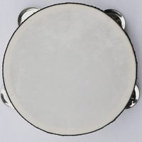 Wholesale Hand Held Tambourine Drum 6 Inch Metal Jingles Bell Percussion Gift Musical Educational Drum Instrument for Kids