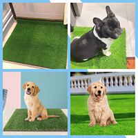 Alfombrillas de entrenamiento ecológicas de césped artificial de 2 piezas para perros y gatos, alfombra de césped artificial para mascotas, césped artificial para perros.