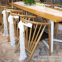 Chemin de table blanc en dentelle française avec accessoire décoratif de mariage à motif floral pour la nappe de stock de salle à manger à la maison