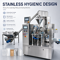 Machine d'emballage de poudre de boisson verte DEEPACK pour les changements de recettes avec dosage sélectionné et scellage de sachets préformés
