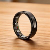 Bague Intelligente Personnalisable avec Logo, Moniteur de Fréquence Cardiaque 24/7, SpO2 et Suivi du Sommeil en Acier Titane, Tracker de Santé, Vente en Gros, Fournisseur Mondial