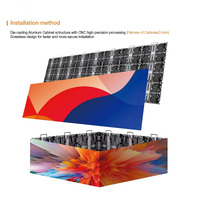 Panneau d'affichage LED mobile d'extérieur P3.91 à installation facile, mur vidéo LED personnalisé, étanche IP65, HDR 1000, 5000 cd/m², pour location et scène mobile