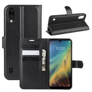 Retro Lichi Funda Business Style Pu Flip Cover For ZTE Blade A3 A5 A7 A7s 2020 Axon 30 Ultra 5g Luxury Wallet Leather Case