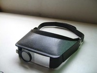 Loupe frontale avec lumière LED rechargeable, loupe de bijoutier, loupe visière pour la lecture