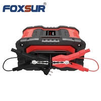 Chargeur de batterie intelligent portable FOXSUR FPT-200 12V 24V 20A 7 étapes avec écran LED pour moto, camion, bateau, électrique 300W