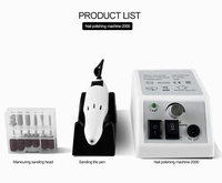 Portable réglable vitesse polisseuse électrique perceuse à ongles stylo Bits manucure Machine enlever Gel ongles pédicure meulage fichier outils