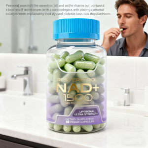 Grosir suplemen Liposomal dewasa NAD + 1500mg 60 Kapsul dukungan kekebalan tubuh antioksidan ekstrak organik makanan super - Product Image 5