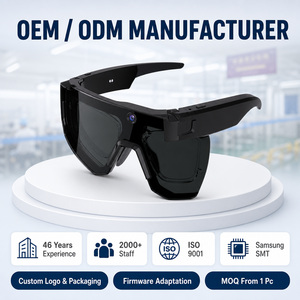 Lunettes Intelligentes IA avec Photo 32MP, Vidéo 8MP 1080P, Bluetooth 5.3, Wi-Fi Double Bande, IP54, Commande Vocale, Son 360°, Monture Myopie, Fabricant OEM ODM - Product Image 1