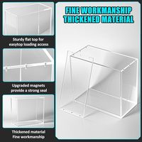 Boîte magnétique personnalisée pour cartes de jeu Pocket Monster, boîte de rangement transparente anti-poussière en acrylique ETB