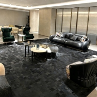 Modernes Italienisches Luxus-Ledersofa-Set in Modulbauweise, Kontraktmöbel für Fünf-Sterne-Hotel-Lobby, Lounge und Villenprojekte