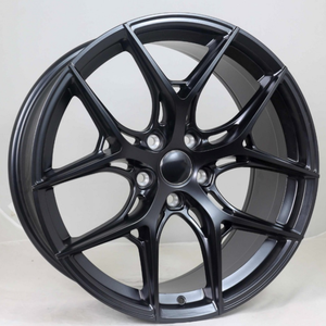 Jantes de voiture 17 18 pouces 5*114.3, 5 trous, en alliage d'aluminium noir argenté, OEM personnalisées pour voitures particulières - Product Image 2