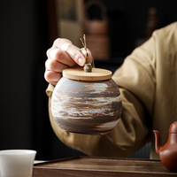 Boîtes à thé en céramique scellées, anti-humidité, grandes et petites, pour le stockage domestique, universelles, créatives, de luxe léger, rétro, boîte à thé, pot à thé