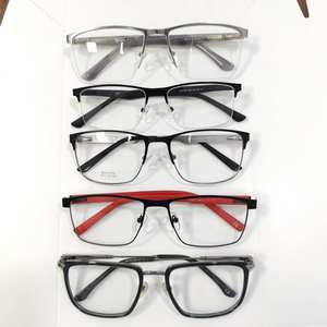 กรอบแว่นสำหรับผู้ชายกรอบสี่เหลี่ยมแบบธุรกิจทำจากโลหะผสม - Product Image 2