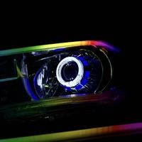 Promotion : Phares de Voiture à LED avec Anneaux Halo Angel Eyes, Projecteurs Bi-LED et Cache de Phare, Feux de Jour et Lampes Décoratives de Rétrofit