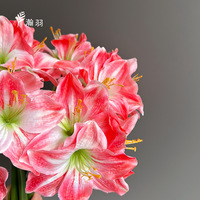 Fleur artificielle réaliste à tige unique, amaryllis et clivia, la plus vendue, pour décorations de fêtes, Thanksgiving, remise de diplômes, mariages et banquets