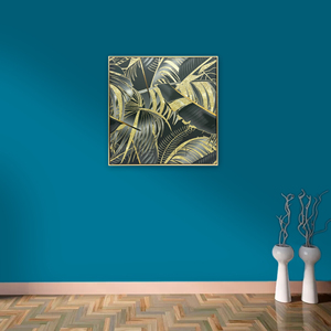 Art mural abstrait avec cadre flottant, papier imprimé <span class=keywords><strong>aquarelle</strong></span> classique orné de feuilles d'<span class=keywords><strong>arbre</strong></span>, pour la décoration de la maison - Product Image 4