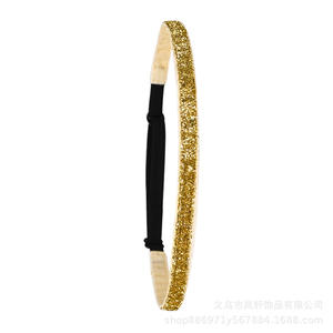 رباط رأس لامع ، رباط رأس رياضي مطاطي مطاطي ورقيق مانع للإنزلاق قابل للتعديل للشباب ، إكسسوارات شعر رياضية مطاطية - Product Image 3