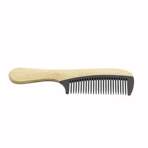 Peine suave de madera Natural para masaje del cuero cabelludo, peine de madera de bambú antienredos, cepillo de pelo estático, herramienta de salón - Product Image 3