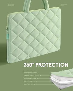 Sacs à manches rembourrés personnalisés pour ordinateur portable, housses de protection pour ordinateur portable, étuis matelassés doux pour femmes - Product Image 3