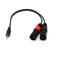 Adaptateur Audio Jack mâle vers femelle, dispositif 1/4 à XLR, câble de séparation, 3.5mm