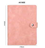 A5 PU Leder Notebook 6 Ring Binder Planer Abdeckung Füll papier Persönliche Planung Budget Binder Abdeckung