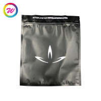 Thermoscellage petite taille matériau de qualité alimentaire noir mat mylar pochette ziplock