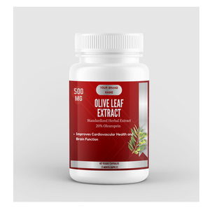 Cápsulas de extracto de hoja de olivo orgánico puro 100% de alta calidad, directo del proveedor indio, polvo de hierba de cultivo salvaje - Product Image 1