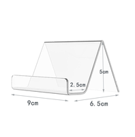 Support de Présentation de Vêtements en Acrylique Transparent Moderne et Écologique pour Bureau, Léger, Portable, Porte-Cartes de Table Multifonctionnel