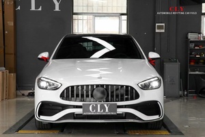 Rejilla negra ABS GT de alta calidad para Benz 2022 Clase <span class=keywords><strong>C</strong></span> W206 parrilla cromada Silver GT <span class=keywords><strong>R</strong></span> Grill para W206 C200 C260 C300 - Product Image 5